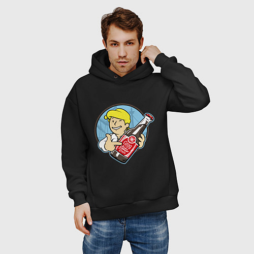 Мужское худи оверсайз Vault Guybrush / Черный – фото 3