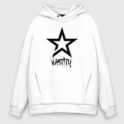 Толстовка оверсайз мужская Vasiliy - star, цвет: белый