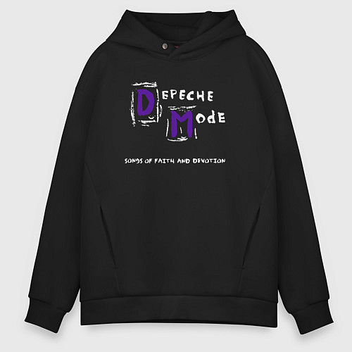 Мужское худи оверсайз Depeche Mode - Sofad release / Черный – фото 1