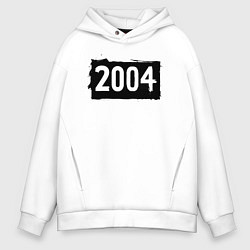 Толстовка оверсайз мужская Черный квадрат 2004, цвет: белый