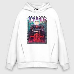 Толстовка оверсайз мужская Берсерк Время Приключений, цвет: белый