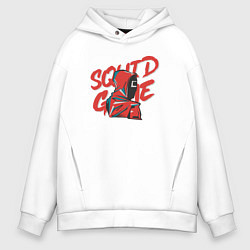 Толстовка оверсайз мужская Soldier squid game, цвет: белый
