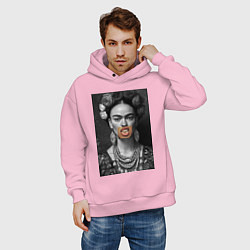 Толстовка оверсайз мужская Фрида swag, цвет: светло-розовый — фото 2