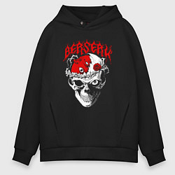 Толстовка оверсайз мужская Berserk - red, цвет: черный
