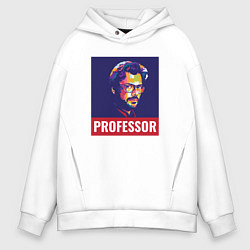 Толстовка оверсайз мужская Professor, цвет: белый
