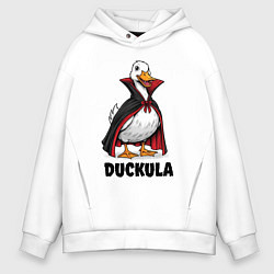 Толстовка оверсайз мужская Граф Дакула, цвет: белый