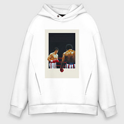 Толстовка оверсайз мужская Рокки, цвет: белый