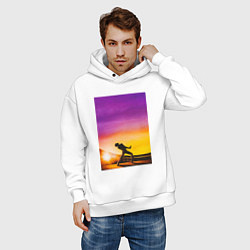 Толстовка оверсайз мужская Богемская рапсодия, цвет: белый — фото 2