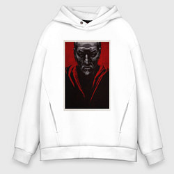 Толстовка оверсайз мужская Джон Крамер - Пила, цвет: белый