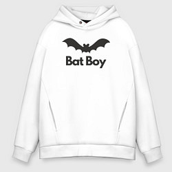 Толстовка оверсайз мужская Batman boy, цвет: белый