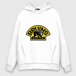 Толстовка оверсайз мужская HC Boston Bruins Label, цвет: белый