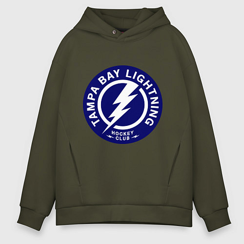 Мужское худи оверсайз HC Tampa Bay Lightning / Хаки – фото 1