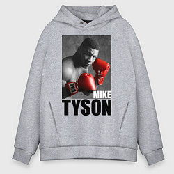 Толстовка оверсайз мужская Mike Tyson, цвет: меланж