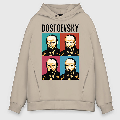 Мужское худи оверсайз Dostoevsky / Миндальный – фото 1