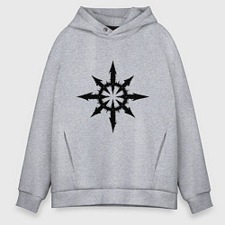 Толстовка оверсайз мужская Герб Демонов, цвет: меланж