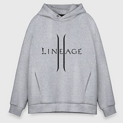 Толстовка оверсайз мужская Lineage logo, цвет: меланж