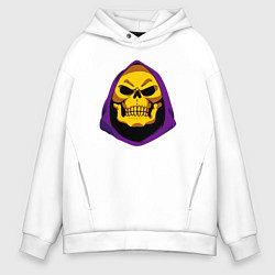 Толстовка оверсайз мужская Skeletor, цвет: белый