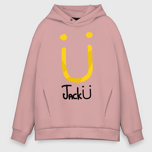 Мужское худи оверсайз Jack U / Пыльно-розовый – фото 1