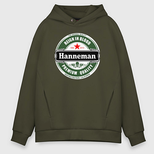 Мужское худи оверсайз Hanneman / Хаки – фото 1