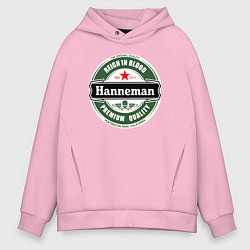 Толстовка оверсайз мужская Hanneman, цвет: светло-розовый