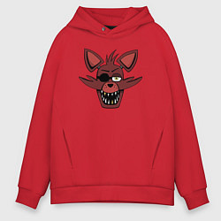 Толстовка оверсайз мужская Foxy FNAF, цвет: красный