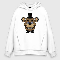 Толстовка оверсайз мужская Freddy FNAF, цвет: белый