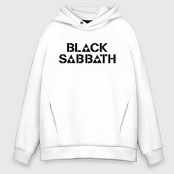 Толстовка оверсайз мужская Black Sabbath, цвет: белый