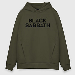 Толстовка оверсайз мужская Black Sabbath, цвет: хаки