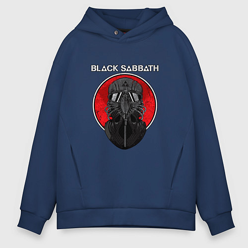 Мужское худи оверсайз Black Sabbath: Toxic / Тёмно-синий – фото 1
