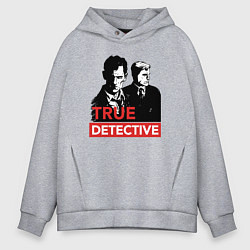 Толстовка оверсайз мужская True Detective, цвет: меланж