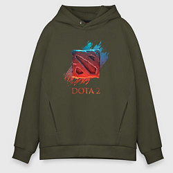 Толстовка оверсайз мужская Dota 2 Shadows, цвет: хаки