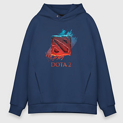 Толстовка оверсайз мужская Dota 2 Shadows, цвет: тёмно-синий