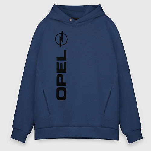 Мужское худи оверсайз OPEL / Тёмно-синий – фото 1