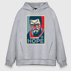 Толстовка оверсайз мужская Half-Life: Hope, цвет: меланж