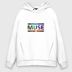 Толстовка оверсайз мужская Muse Colour, цвет: белый