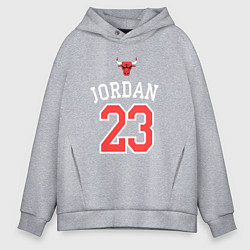 Толстовка оверсайз мужская Jordan 23, цвет: меланж