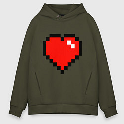 Толстовка оверсайз мужская Minecraft Lover, цвет: хаки