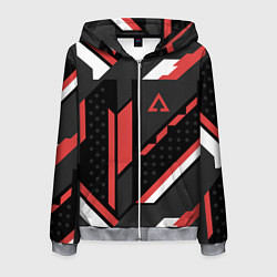 Толстовка 3D на молнии мужская CS:GO Cyrex Pattern, цвет: 3D-меланж