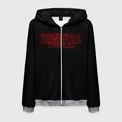 Толстовка 3D на молнии мужская Logo ST, цвет: 3D-меланж