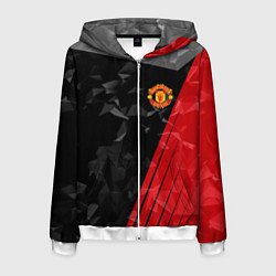 Мужская толстовка на молнии FC Manchester United: Abstract