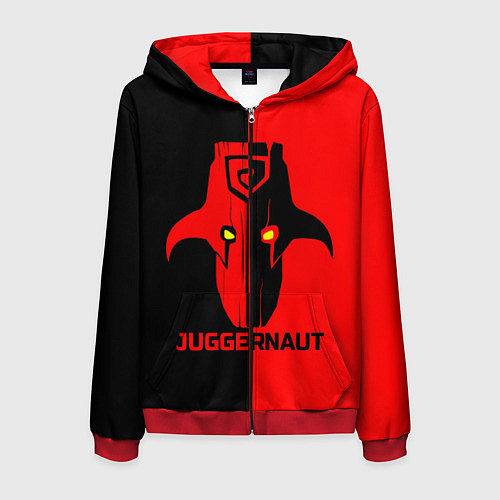 Мужская толстовка на молнии Juggernaut Blood / 3D-Красный – фото 1