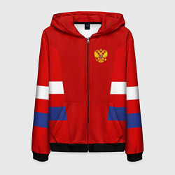 Мужская толстовка на молнии Russia: Sport Tricolor