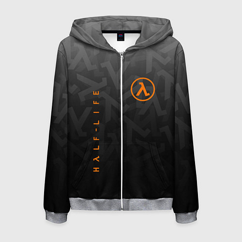 Мужская толстовка на молнии Half-Life / 3D-Меланж – фото 1