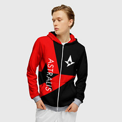 Толстовка 3D на молнии мужская Astralis: Cybergaming, цвет: 3D-меланж — фото 2