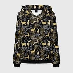 Мужская толстовка на молнии Рождественские олени