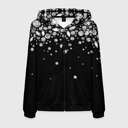 Мужская толстовка на молнии Бриллиантовый дождь