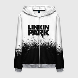 Толстовка 3D на молнии мужская LINKIN PARK, цвет: 3D-меланж