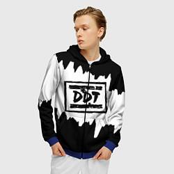 Толстовка 3D на молнии мужская ДДТ, цвет: 3D-синий — фото 2