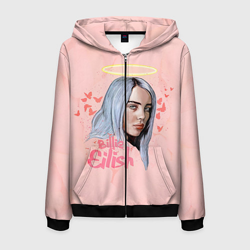 Мужская толстовка на молнии Billie Eilish / 3D-Черный – фото 1