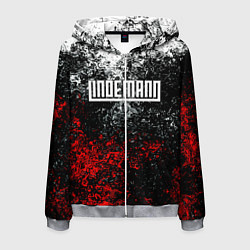 Толстовка 3D на молнии мужская LINDEMANN: Colour Splash, цвет: 3D-меланж